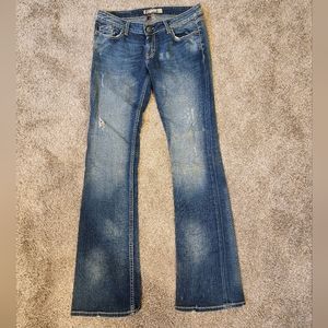 Like New BKE Stella Stretch Jeans. Size 30x35.5 from Buckle. Distressed style